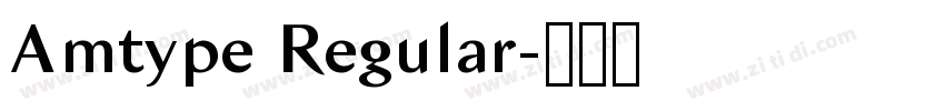 Amtype Regular字体转换 Amtype Regular字体转换